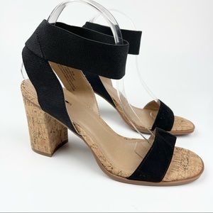 Maurices Hillary Ankle Strap Block Heel Sandal in Black